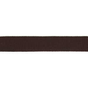 Versailles 7/8" Grosgrain Ribbon Chocolate by Europatex Fabric