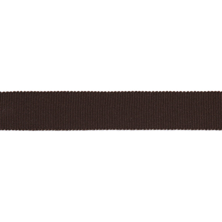 Versailles 7/8" Grosgrain Ribbon Tape Chocolate by Europatex Fabric Versailles 100% Rayon 0.88 inches - Fabric Carolina -