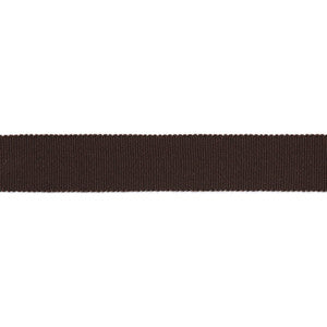 Versailles 7/8" Grosgrain Ribbon Tape Chocolate by Europatex Fabric