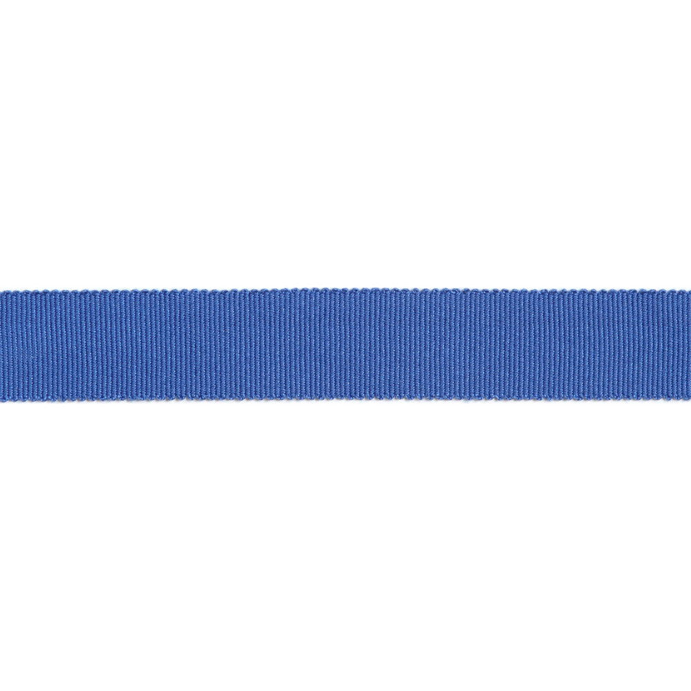 Versailles 7/8" Grosgrain Ribbon Tape Cobalt by Europatex Designer Fabric Versailles 100% Rayon 0.88 inches - Swanky Fabrics -