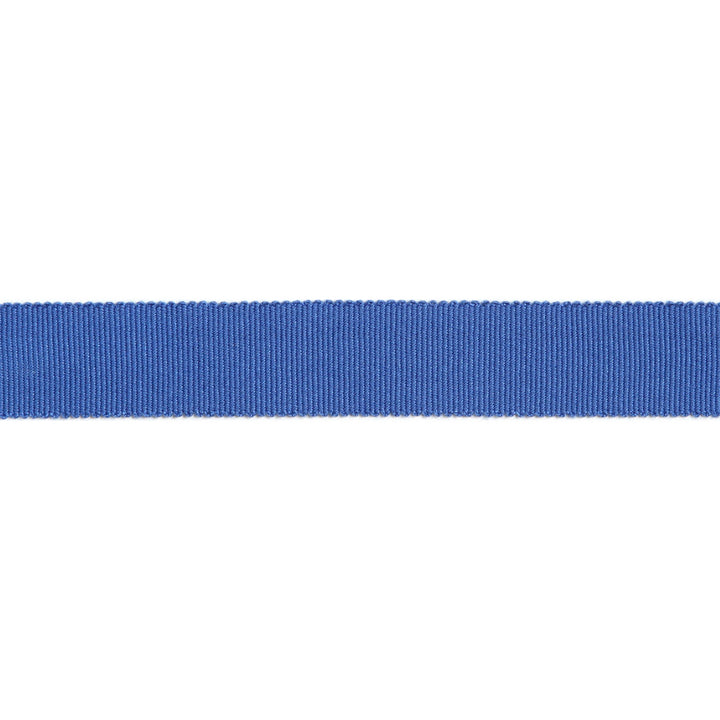 Versailles 7/8" Grosgrain Ribbon Tape Cobalt by Europatex Designer Fabric Versailles 100% Rayon 0.88 inches - Swanky Fabrics -