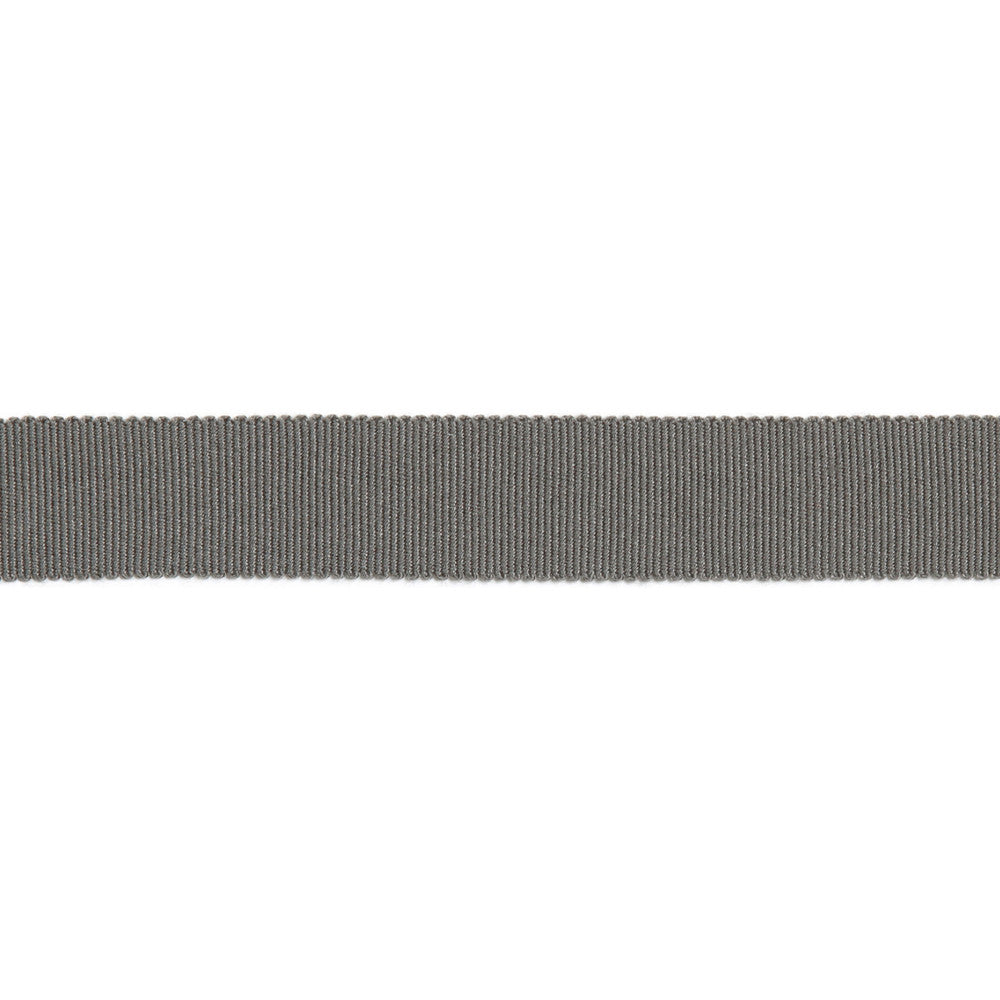 Versailles 7/8" Grosgrain Ribbon Tape Graphite by Europatex Designer Fabric Versailles 100% Rayon 0.88 inches - Swanky Fabrics -