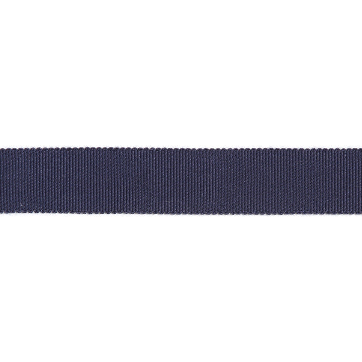 Versailles 7/8" Grosgrain Ribbon Tape Indigo by Europatex Designer Fabric Versailles 100% Rayon 0.88 inches - Swanky Fabrics -