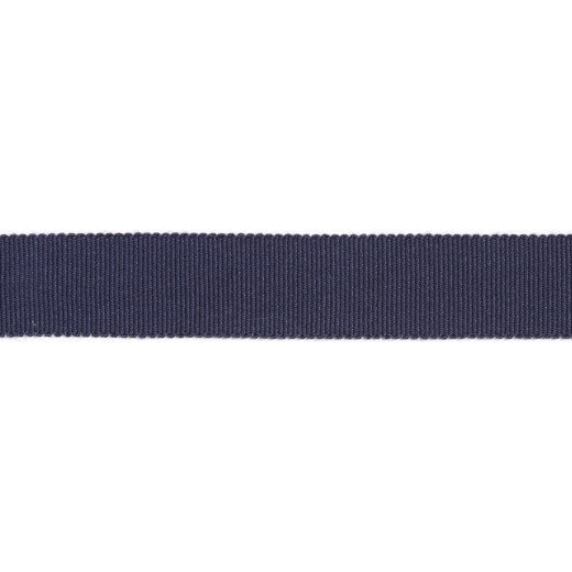 Versailles 7/8" Grosgrain Ribbon - Indigo by Europatex Fabric Versailles 100% Rayon China See Sample Horizontal: N/A and Vertical: N/A 0.88 inches  - Fabric Carolina -