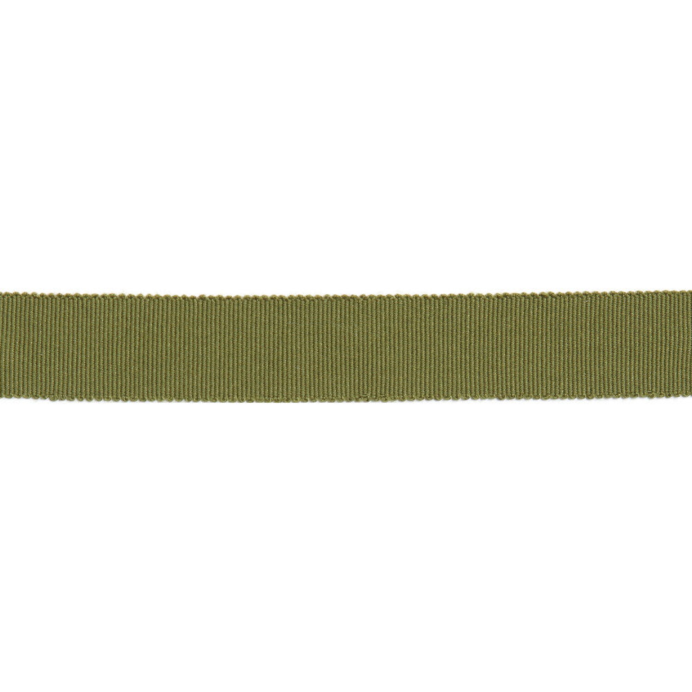 Versailles 7/8" Grosgrain Ribbon Tape Olive by Europatex Fabric Versailles 100% Rayon 0.88 inches - Fabric Carolina -