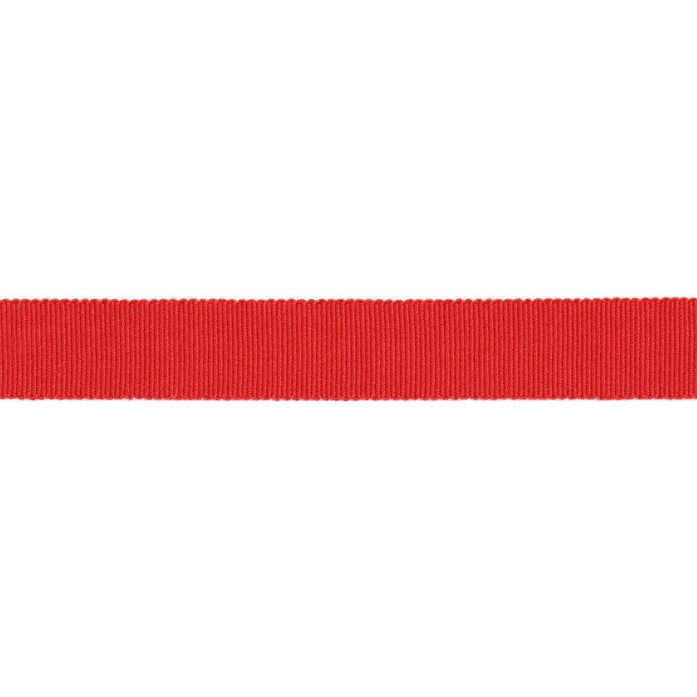 Versailles 7/8" Grosgrain Ribbon Tape Red by Europatex Fabric Versailles 100% Rayon 0.88 inches - Fabric Carolina -