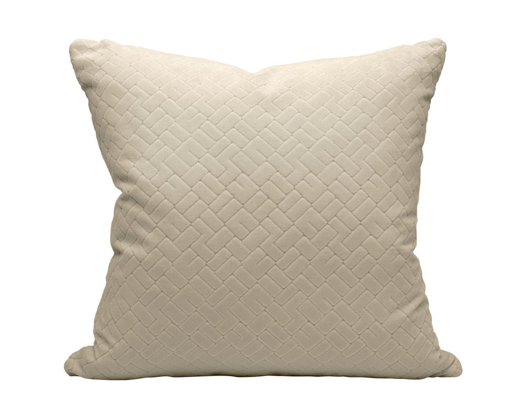 Vallauris Velvet Pillow 22 X 22 - Dune H0VALLRPILL0003 by Scalamandre Designer Pillow