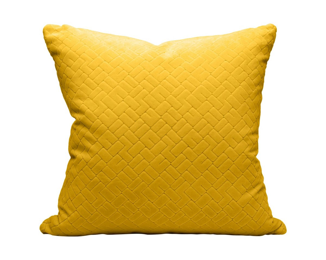 Vallauris Velvet Pillow 22 X 22 - Citron H0VALLRPILL0005 by Scalamandre Designer Pillow