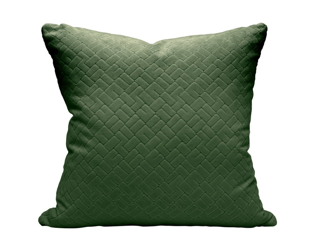Vallauris Velvet Pillow 22 X 22 - Aloes H0VALLRPILL0006 by Scalamandre Designer Pillow