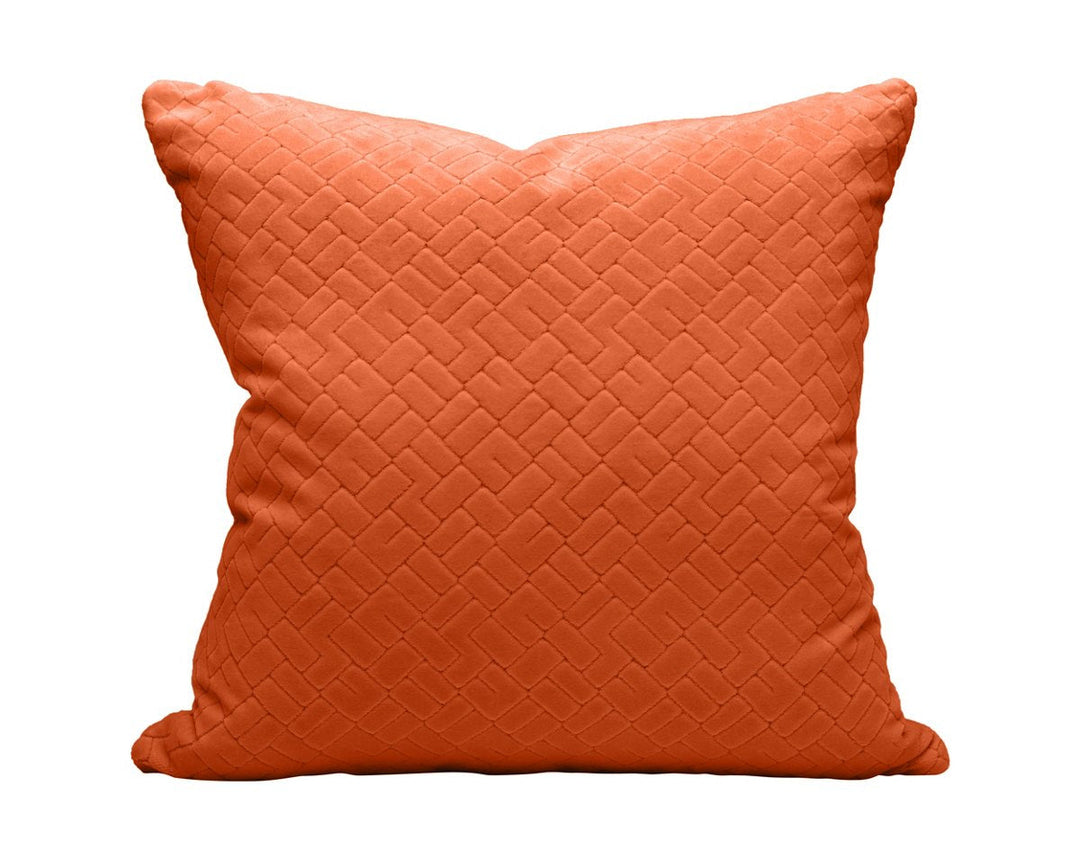 Vallauris Velvet Pillow 22 X 22 - Terracotta H0VALLRPILL0009 by Scalamandre Designer Pillow