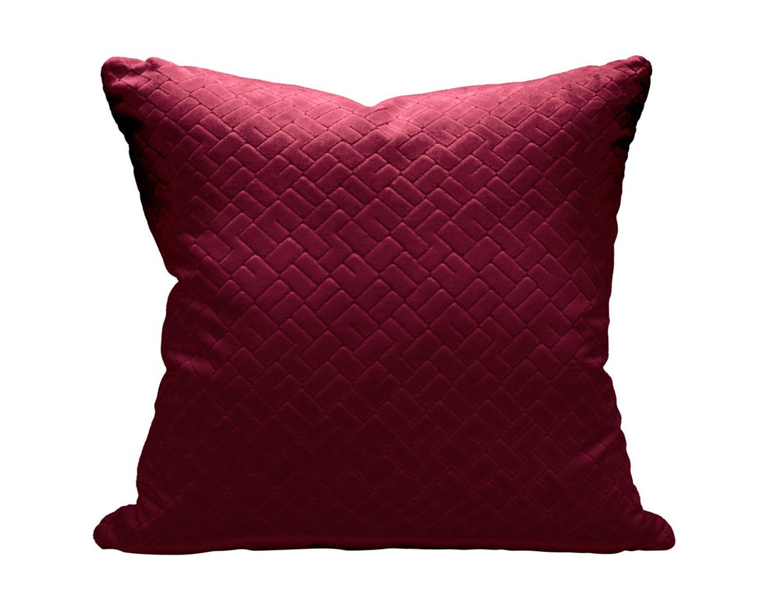 Vallauris Velvet Pillow 22 X 22 - Syrah H0VALLRPILL0010 by Scalamandre Designer Pillow