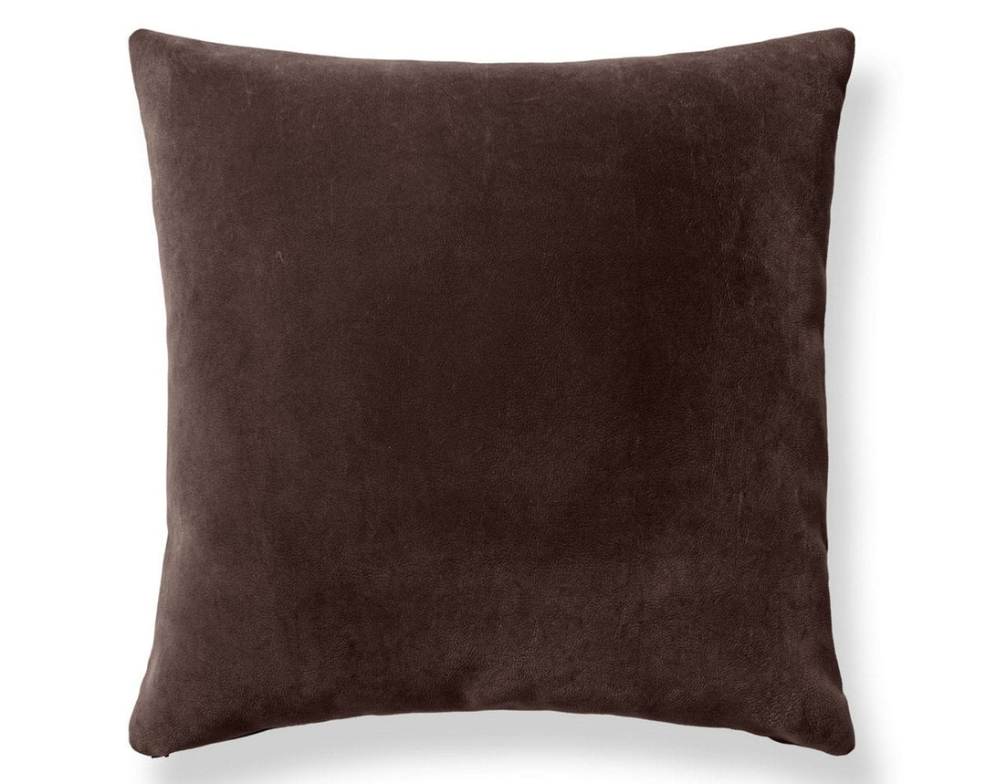 Georgia Suede Pillow 22 X 22 - Espresso H6GEORGPILL3753 by Scalamandre Designer Pillow