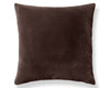 Georgia Suede Pillow 22 X 22 - Espresso H6GEORGPILL3753 by Scalamandre Designer Pillow