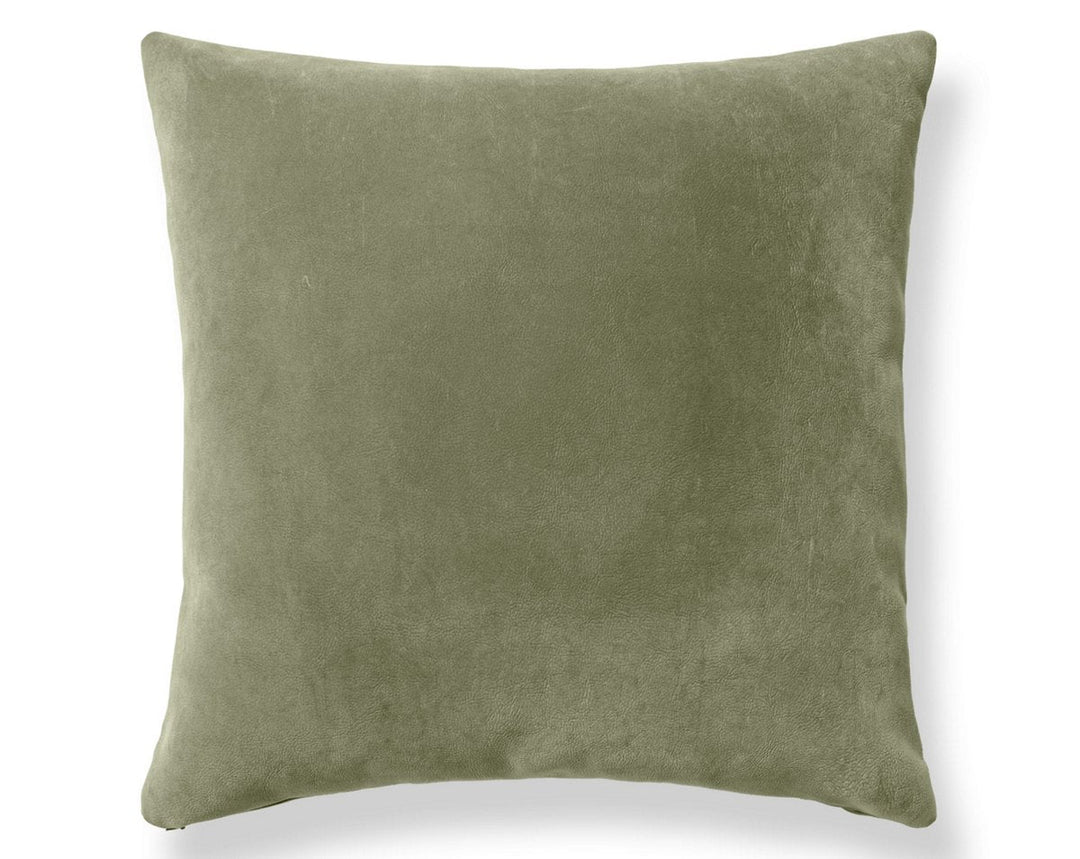 Georgia Suede Pillow 22 X 22 - Sage H6GEORGPILL3754 by Scalamandre Designer Pillow