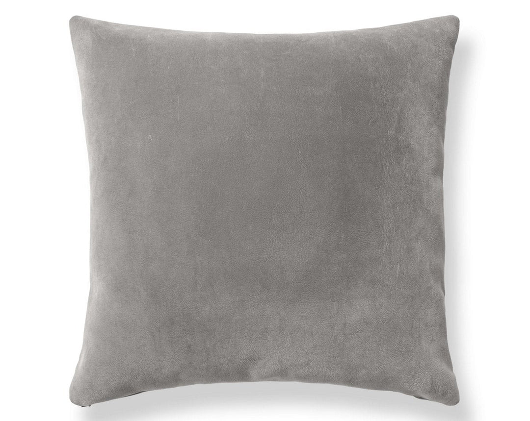 Georgia Suede Pillow 22 X 22 - Cobblestone H6GEORGPILL3763 by Scalamandre Designer Pillow