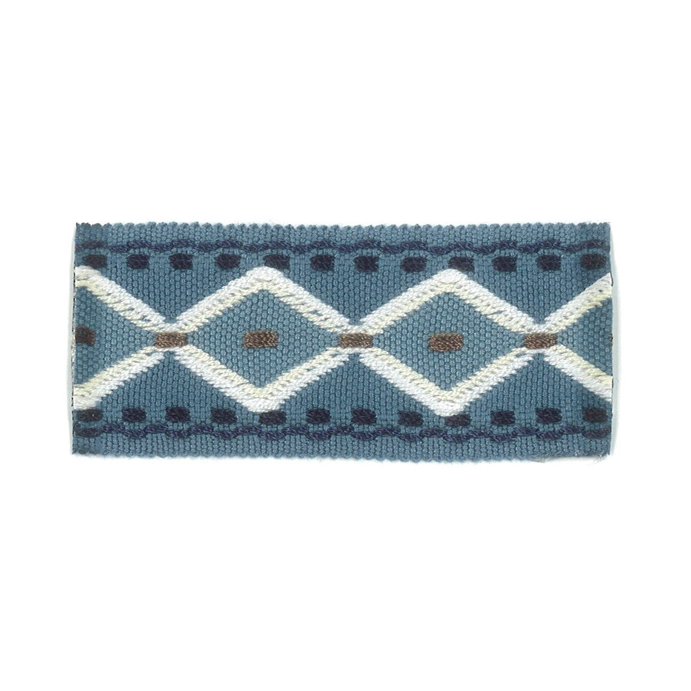 Halation 4 Cadet by Stout Trim Stout Trim Halation 4 CadetTrim NEW WORLD TRIM VOLUME II 100%SVI CHINA </p><p>Repeat: H: 1.000, V: 0.000 1.5 in - Fabric Carolina -