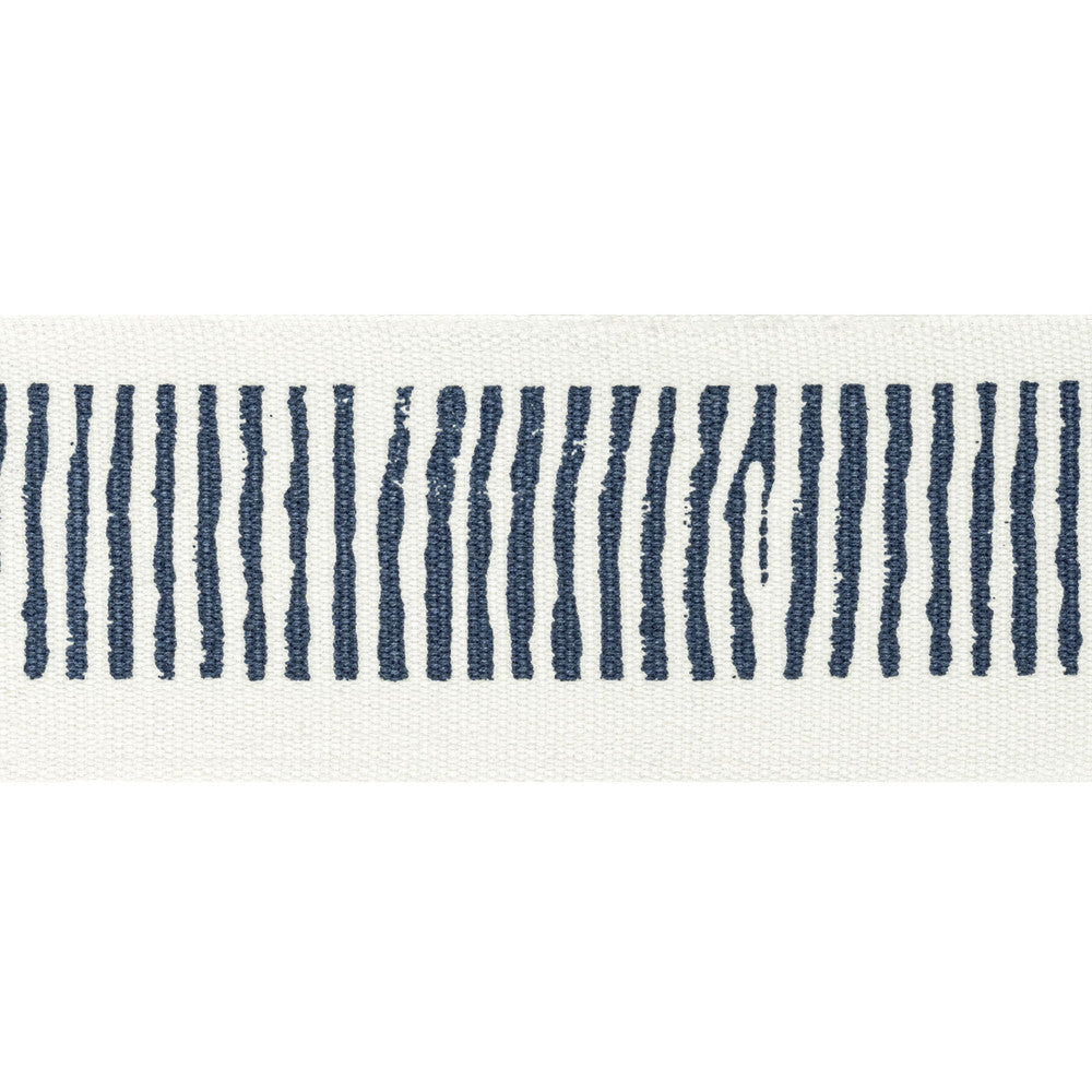 Halifax Tape 3 Navy by Stout Designer Trim NATURAL BEAUTY TRIM 100%COT INDIA FLAME RETARDANT-U.F.A.C. CLASS 1 CATB 117-2013 WYZENBEEK 51 000 DOUBLE RUB WEAR TEST (HEAVY DUTY) Horizontal: 2.500 and Vertical: 5.000 2.5 in - Swanky Fabrics -