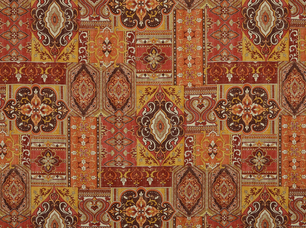Hamadi Sunset 738 by Covington Fabric our website for purchase 55% Linen 45% Viscose Korea 12000 Horizontal: 27" and Vertical: 27" 55" - Fabric Carolina -