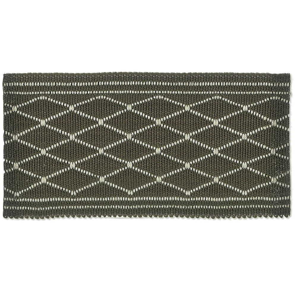 Hampton 6 Gunmetal by Stout Trim New World Tapes & Borders 43% Polyester 37% Acrylic 12% Metallic 8% Spun Viscose CHINA Horizontal: 0.875 and Vertical: 0 2 in - Fabric Carolina -