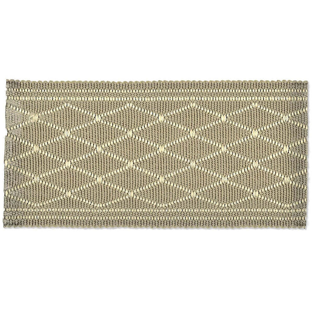 Hampton 7 Pewter by Stout Designer Trim NEW WORLD TAPES & BORDERS 43%POL 37%ACR 12%MTL 8%SVI CHINA </p><p>Repeat: 0 2 in - Swanky Fabrics -