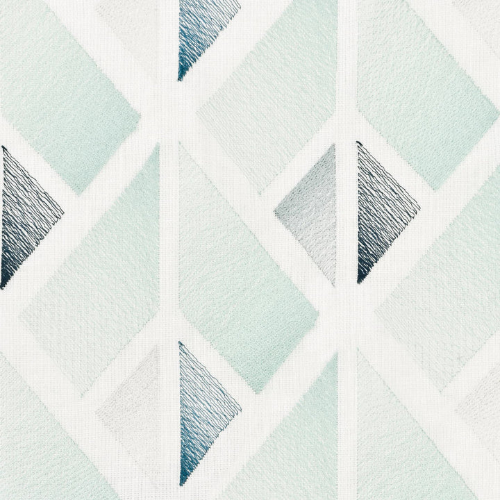 Harper 3 Seaglass by Stout Fabric COLOR MY WINDOW SPA/SHORELINE 30%COT 70%POL %VEMB INDIA Horizontal: 5.5 and Vertical: 6.25 51.5 in - Fabric Carolina -