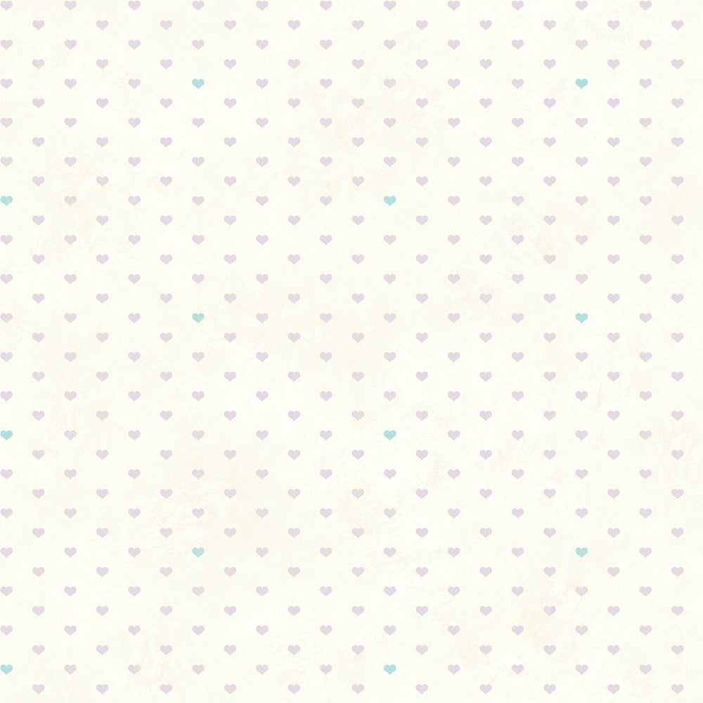 Colby Lavender Love Spots Wallpaper by Chesapeake Hide And Seek Covers about 56.4 square feet 20.5-in by 33-ft long roll Prepasted 20.5 - Fabric Carolina -