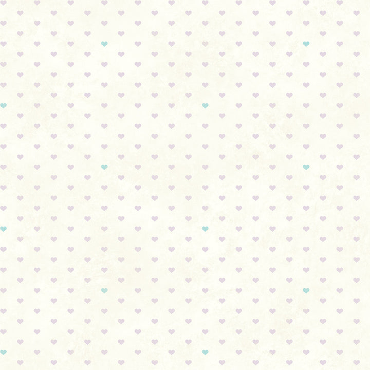 Colby Lavender Love Spots Wallpaper by Chesapeake Hide And Seek Covers about 56.4 square feet 20.5-in by 33-ft long roll Prepasted 20.5 - Fabric Carolina -