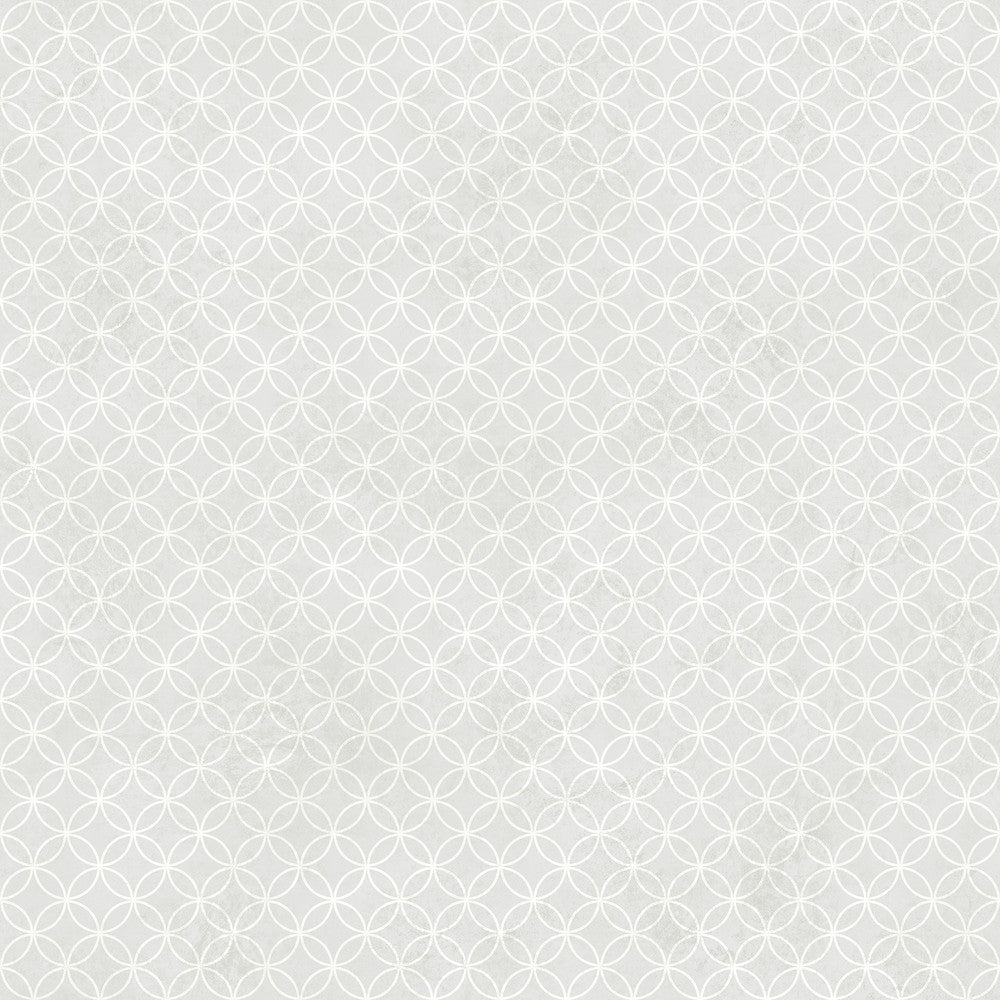 Leena Grey Loopy Hoops Wallpaper by Chesapeake Hide And Seek Covers about 56.4 square feet 20.5-in by 33-ft long roll Prepasted 20.5 - Fabric Carolina -