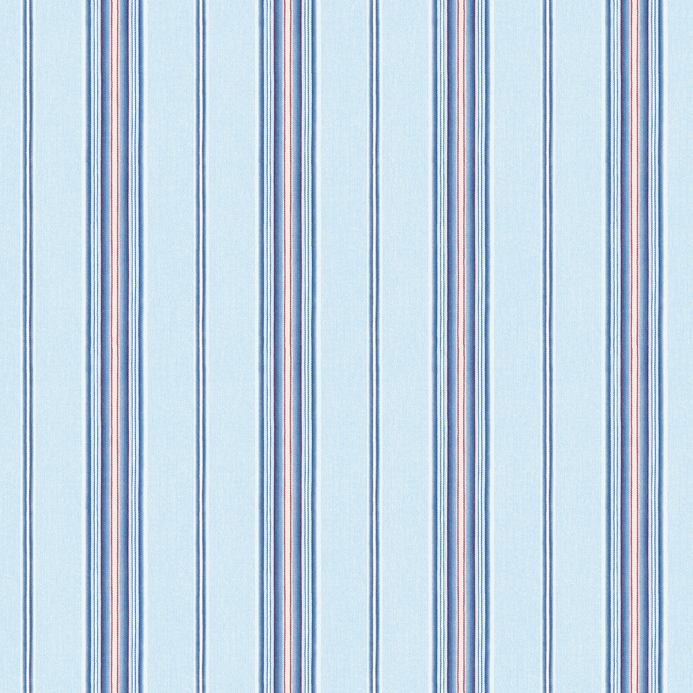 Kylie Navy Cabin Stripe Wallpaper by Chesapeake Hide And Seek Covers about 56.4 square feet 20.5-in by 33-ft long roll Prepasted 0 - Fabric Carolina -
