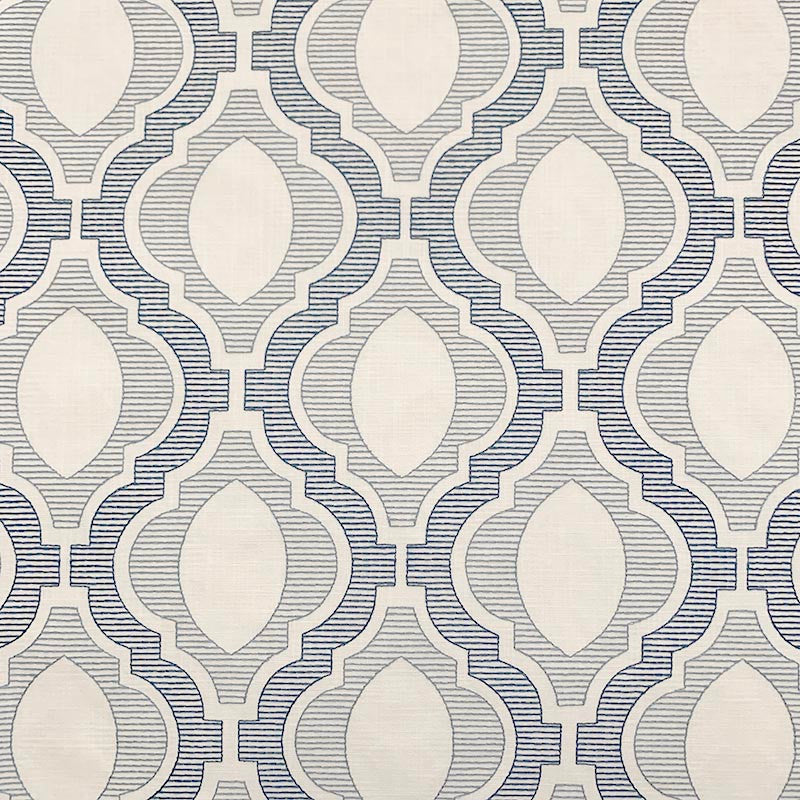 Hatfield Blues by Magnolia Fabric - 52POLY,48COT(EMB100%COT) INDIA Horizontal: 9 and Vertical: 9.25 54 - Fabric Carolina -