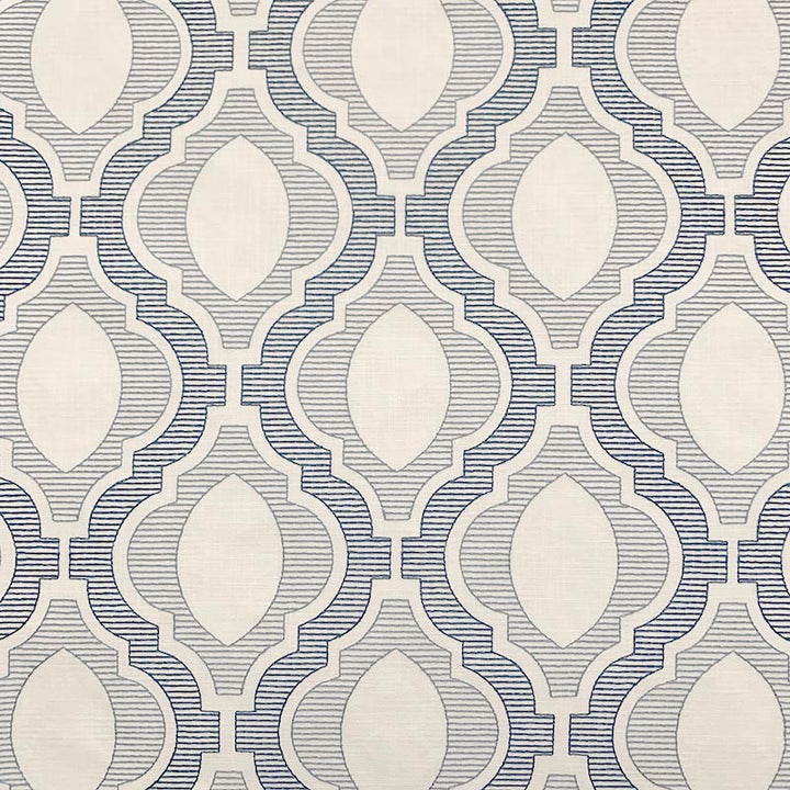 Hatfield Blues by Magnolia Fabric - 52POLY,48COT(EMB100%COT) INDIA Horizontal: 9 and Vertical: 9.25 54 - Fabric Carolina -