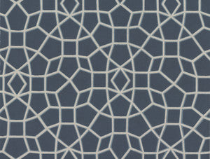 Sculptural Web Blue Wallpaper by Ronald Redding
