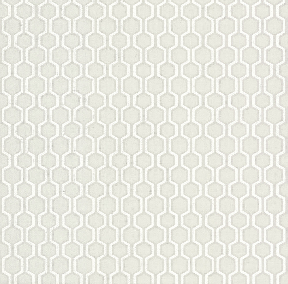 Bee Sweet Dark Grey Wallpaper by Ronald Redding Handcrafted Naturals Covers about 60.8 square feet 27-in by 27-ft long roll Unpasted 25.25 - Fabric Carolina -
