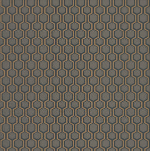 Bee Sweet Grey Wallpaper by Ronald Redding
