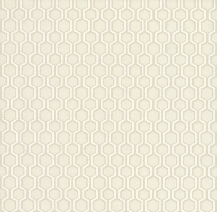Bee Sweet Tan Wallpaper by Ronald Redding Handcrafted Naturals Covers about 60.8 square feet 27-in by 27-ft long roll Unpasted 25.25 - Fabric Carolina -