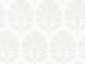 Ottoman Fans Lily White & Cream Wallpaper by Ronald Redding