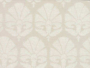 Ottoman Fans Light Grey Wallpaper by Ronald Redding