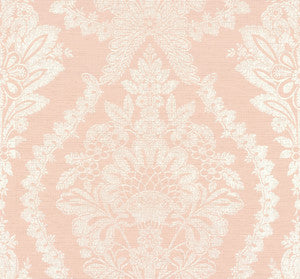 Heritage Damask Pink Wallpaper by Ronald Redding