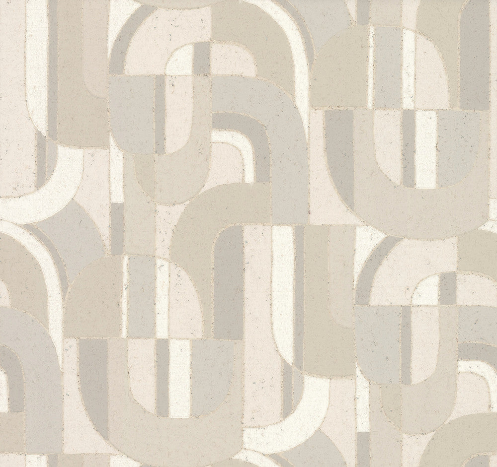 Sculpture Garden Neutral Wallpaper by Ronald Redding Handcrafted Naturals Covers about 60.8 square feet 27-in by 27-ft long roll Unpasted 25.25 - Fabric Carolina -