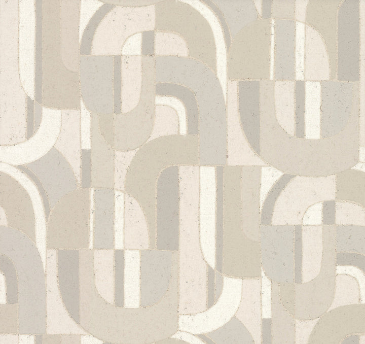 Sculpture Garden Neutral Wallpaper by Ronald Redding Handcrafted Naturals Covers about 60.8 square feet 27-in by 27-ft long roll Unpasted 25.25 - Fabric Carolina -