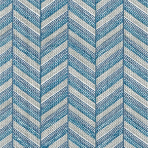Heidi White Blue by Norbar Designer Fabric PRISM SEAVIEW 50% COTTON - 50% POLYESTER 1 1/2"V - 4 3/8"H 52 - Swanky Fabrics -