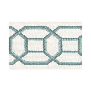 Helmsdale Tape 2 Turquoise by Stout Trim