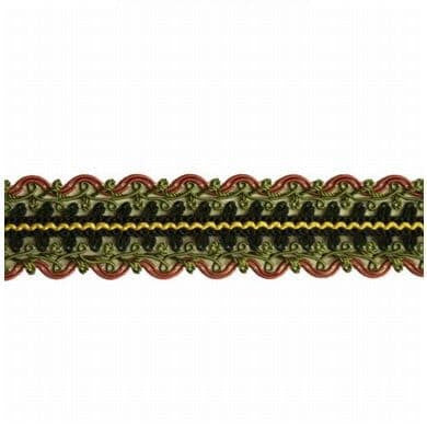 Hemingway 53 Licorice by Stout Trim ART OF DESIGN BRAIDS/GIMP/BORDER 70%SVI 17%COT 13%NYL CHINA Horizontal: 0 and Vertical: 0 1.37 in - Fabric Carolina -