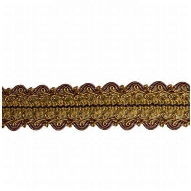 Hemingway 54 Grape by Stout Designer Trim ART OF DESIGN BRAIDS/GIMP/BORDER 70%SVI 17%COT 13%NYL CHINA Horizontal: 0.000 and Vertical: 0.000 1.37 in - Swanky Fabrics -