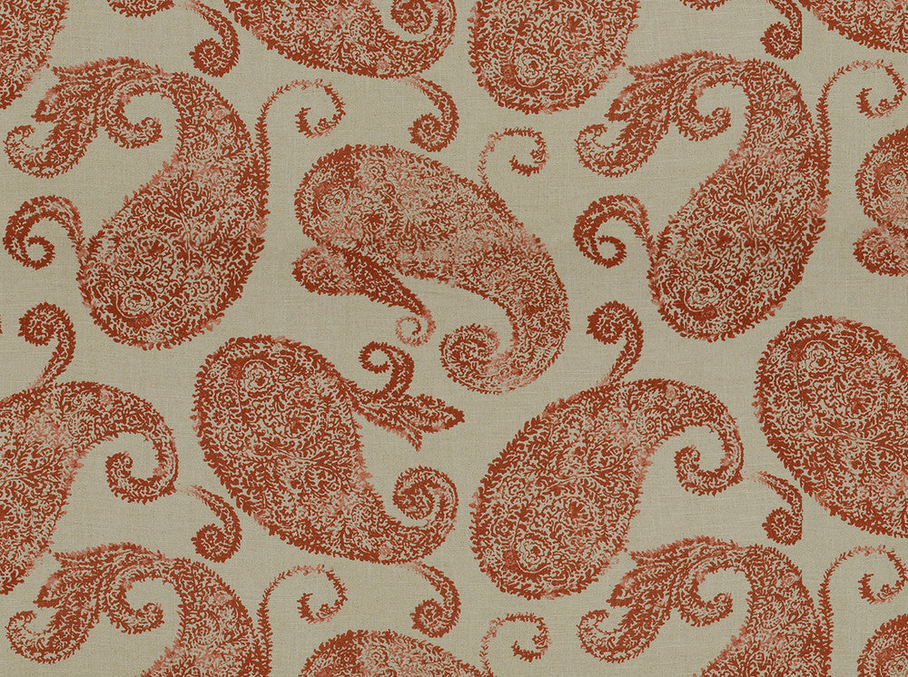 Henley Henna Red 30 by Covington Fabric 55% LINEN/45% RAYON CHN 12000 Horizontal: 27 and Vertical: 25.25 54 - Fabric Carolina -