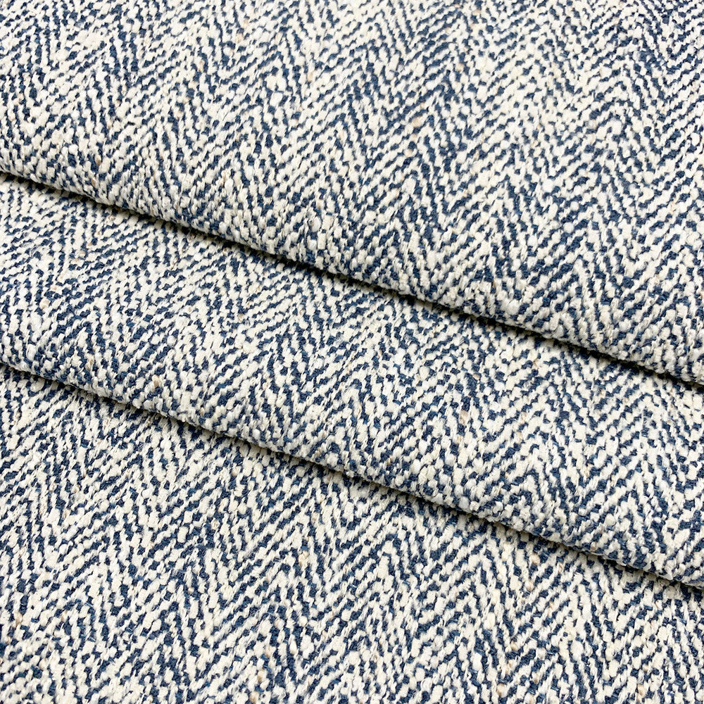 Herring Navy by Magnolia Fabric - 100% Poly China 50,000+ Horizontal: 0.5 and Vertical: 0 54" - Fabric Carolina -