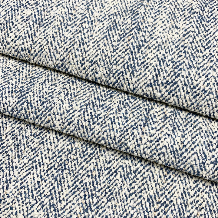 Herring Navy by Magnolia Fabric - 100% Poly China 50,000+ Horizontal: 0.5 and Vertical: 0 54" - Fabric Carolina -
