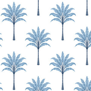 Montgomery Palm Blue Lake by Seabrook Wallpaper
