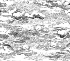 Clouds Black by Seabrook Wallpaper