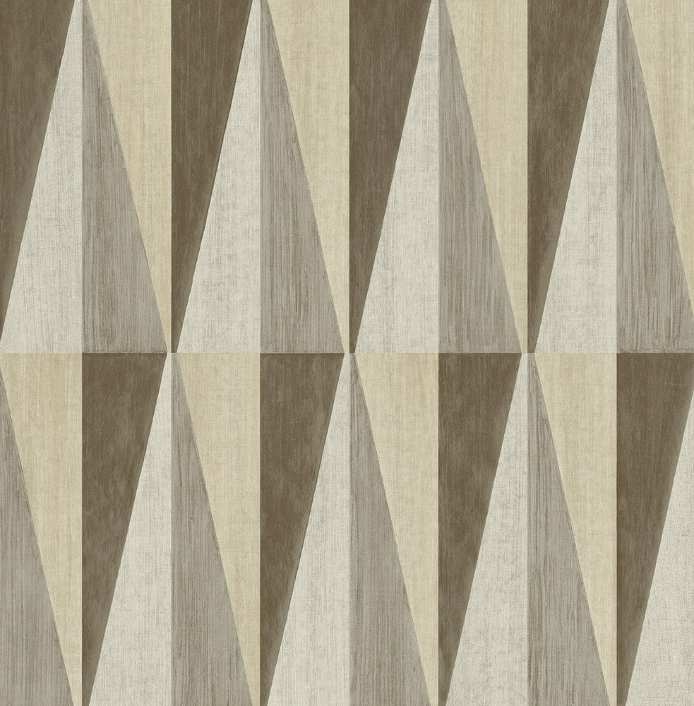Pieced Diamonds Cafe by Seabrook Wallpaper Harry & Grace Peel and Stick United States 30.75 20.87" 20.5" - Fabric Carolina -